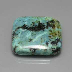 Turchese Blu verde naturale da 35.66 ct, Quadrato, Opaco
