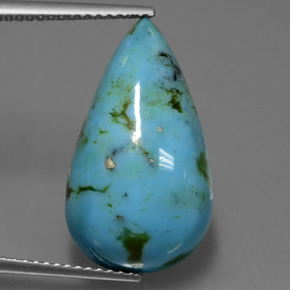 Turchese Blu naturale da 8.46 ct, Forma a pera, Opaco