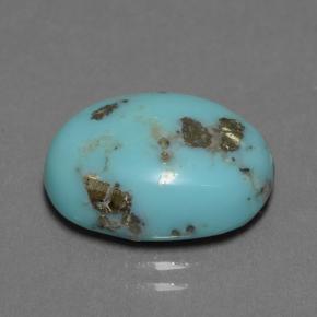 Turchese Blu naturale da 8.44 ct, Taglio ovale, Opaco