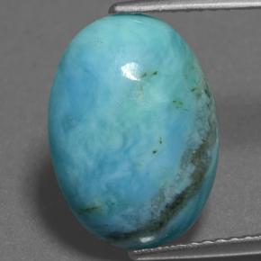 Turchese Blu naturale da 3.56 ct, Taglio ovale, Opaco