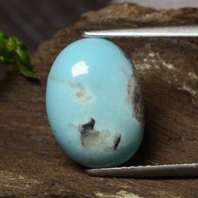 Turchese Blu naturale da 4.19 ct, Taglio ovale, Opaco
