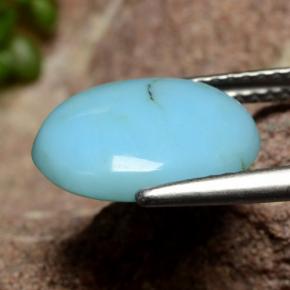 Turchese Blu naturale da 2.29 ct, Taglio ovale, Opaco