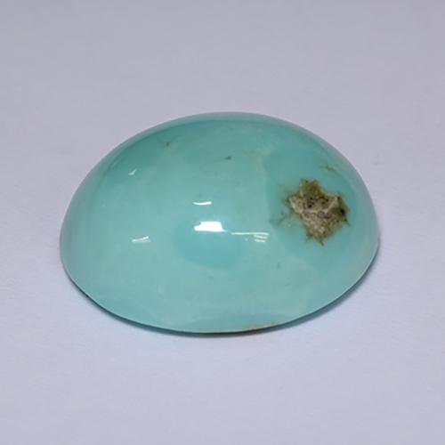 Turchese Blu naturale da 17.82 ct, Taglio ovale, Opaco