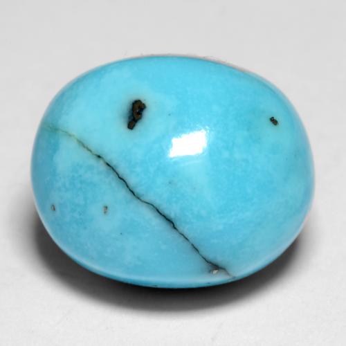 Turchese Verde bluastro naturale da 8.35 ct, Taglio ovale, Opaco
