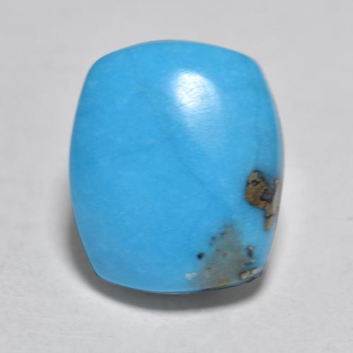 Turchese naturale turchese da 3,56 ct, taglio a cuscino, opaco