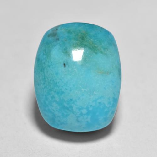 Turchese Blu verdastro naturale da 6.25 ct, Taglio a cuscino, Opaco