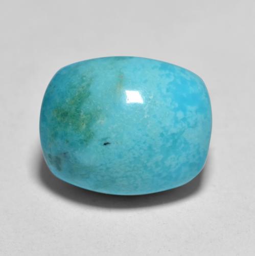 Turchese Blu verdastro naturale da 6.25 ct, Taglio a cuscino, Opaco
