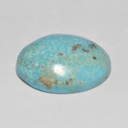 Turchese Blu verde naturale da 9.90 ct, Taglio ovale, Opaco