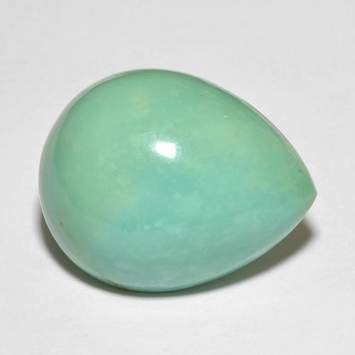 Turchese Blu verde naturale da 15.29 ct, Forma a pera, Opaco