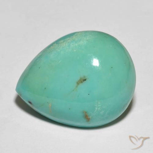 Turchese Verde bluastro naturale da 11.65 ct, Forma a pera, Opaco