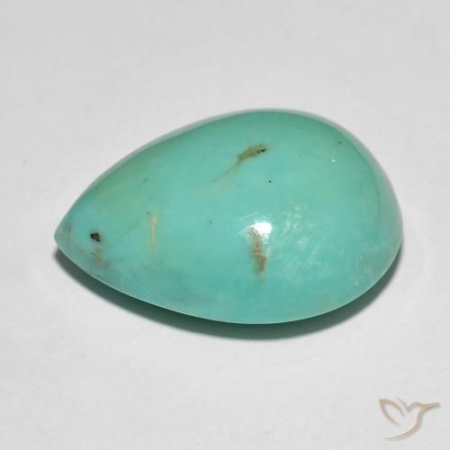 Turchese Verde bluastro naturale da 11.65 ct, Forma a pera, Opaco