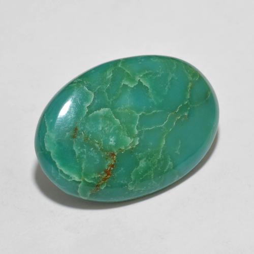 Turchese Verde schiuma di mare naturale da 9.98 ct, Taglio ovale, Opaco