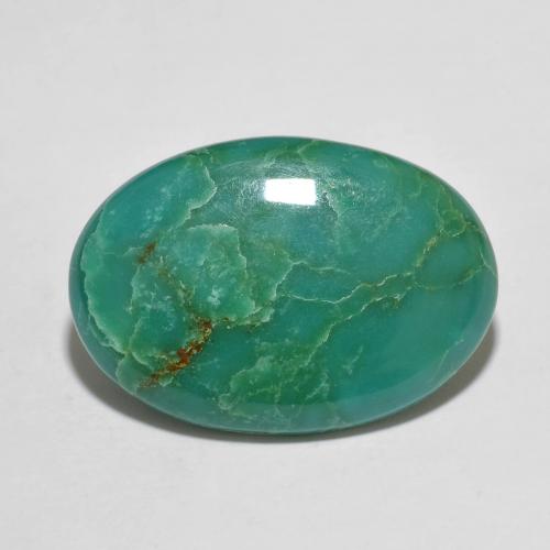 Turchese Verde schiuma di mare naturale da 9.98 ct, Taglio ovale, Opaco
