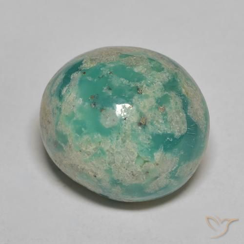 Turchese Verde bluastro medio naturale da 9.80 ct, Ovale, Opaco