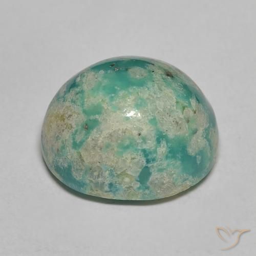 Turchese Verde bluastro medio naturale da 9.80 ct, Ovale, Opaco