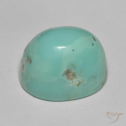 Turchese Verde bluastro chiaro naturale da 18.01 ct, Taglio ovale, Opaco