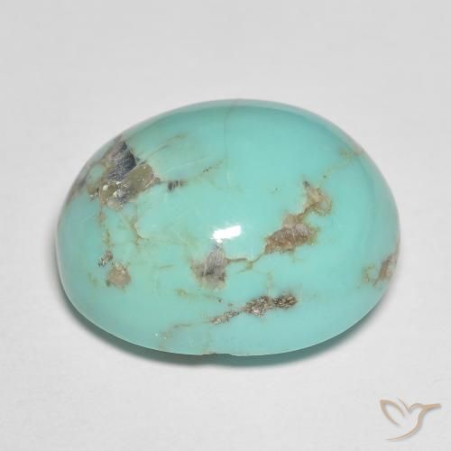 Turchese Verde schiuma di mare naturale da 18.55 ct, Ovale, Opaco