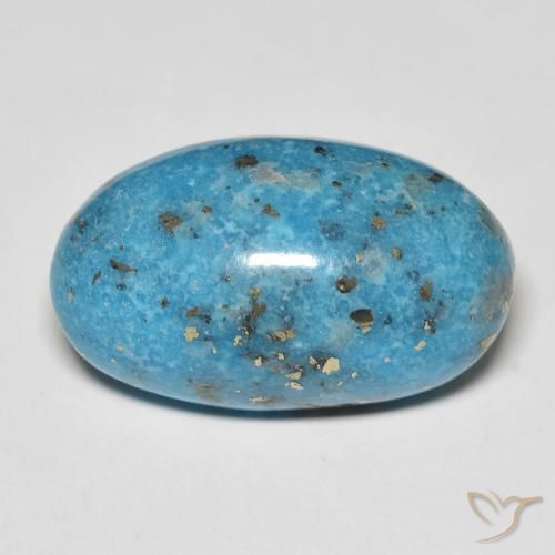 20.84ct Naturale Teal-blu Turchese, Ovale, Opaco