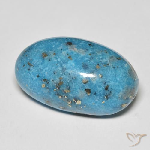 Turchese Teal-blu naturale da 20.84 ct, Ovale, Opaco