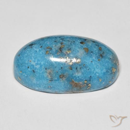 Turchese Teal-blu naturale da 20.84 ct, Ovale, Opaco