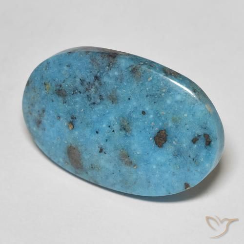 Turchese Teal-blu naturale da 19.46 ct, Ovale, Opaco