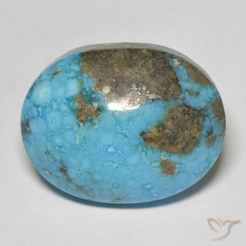 21.38ct Naturale Blu verdastro Turchese, Ovale, Opaco