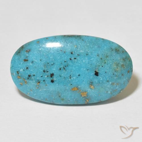 22.58ct Naturale Verde blu Turchese, Ovale, Opaco