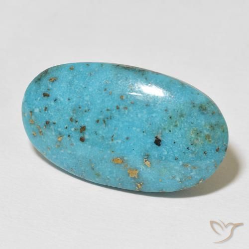 Turchese Verde blu naturale da 22.58 ct, Ovale, Opaco