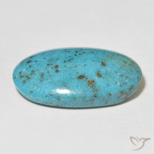 Turchese Verde blu naturale da 22.58 ct, Ovale, Opaco