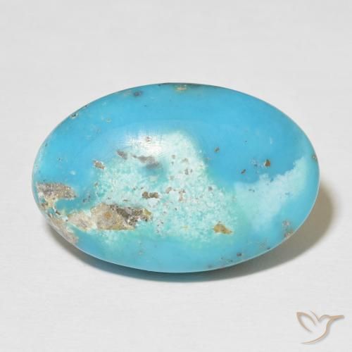 22.46ct Naturale Blu verdastro Turchese, Ovale, Opaco