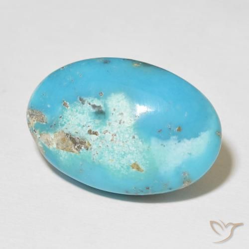 Turchese Blu verdastro naturale da 22.46 ct, Ovale, Opaco