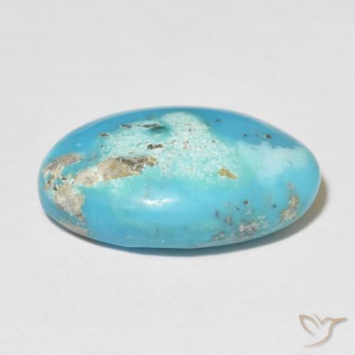 Turchese Blu verdastro naturale da 22.46 ct, Ovale, Opaco