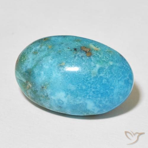 Turchese Blu verdastro naturale da 23.40 ct, Ovale, Opaco