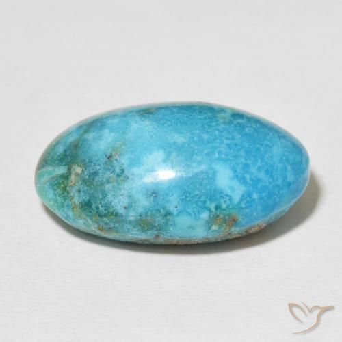 Turchese Blu verdastro naturale da 23.40 ct, Ovale, Opaco