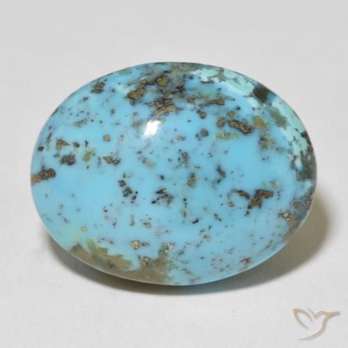 25.73ct Naturale Verde bluastro chiaro Turchese, Ovale, Opaco