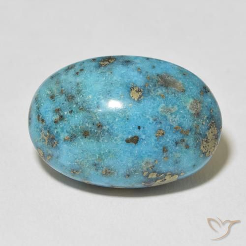 27.44ct Naturale Blu verdastro Turchese, Ovale, Opaco