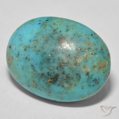 Turchese Verde bluastro naturale da 27.07 ct, Ovale, Opaco