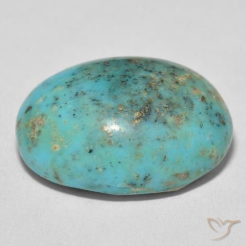 Turchese Verde bluastro naturale da 27.07 ct, Ovale, Opaco