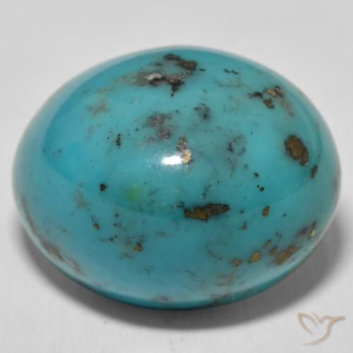 39.89ct Naturale Blu verdastro medio Turchese, Ovale, Opaco