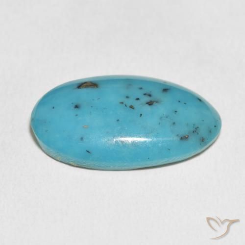 Turchese Verde acqua medio naturale da 15.16 ct, Ovale, Opaco