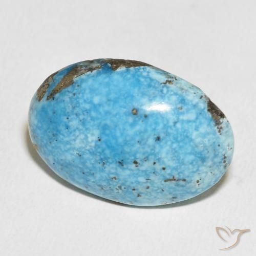 Turchese Blu verdastro naturale da 43.52 ct, Ovale, Opaco