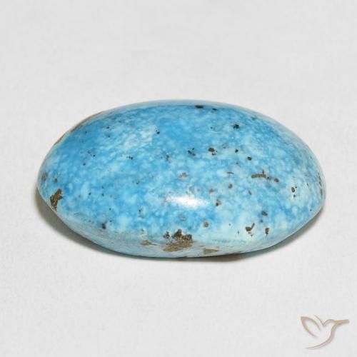 Turchese Blu verdastro naturale da 43.52 ct, Ovale, Opaco