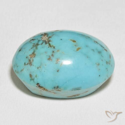 Turchese Verde bluastro naturale da 59.90 ct, Ovale, Opaco