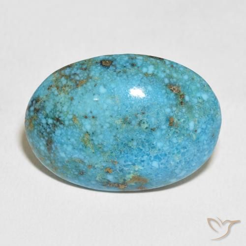 40.86ct Naturale Blu verdastro medio Turchese, Ovale, Opaco