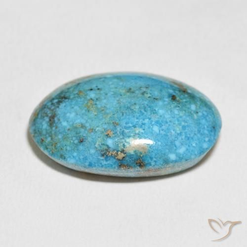 Turchese Blu verdastro medio naturale da 40.86 ct, Ovale, Opaco