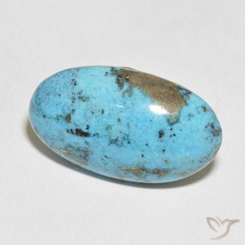 Turchese Blu verdastro naturale da 40.55 ct, Ovale, Opaco