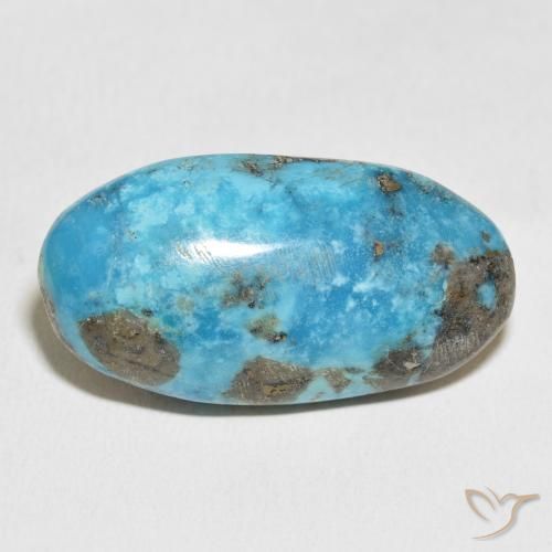 Turchese Blu verdastro naturale da 45.91 ct, Ovale, Opaco