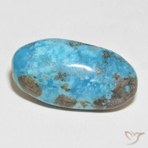 Turchese Blu verdastro naturale da 45.91 ct, Ovale, Opaco
