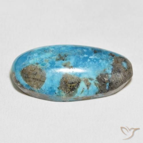 Turchese Blu verdastro naturale da 45.91 ct, Ovale, Opaco