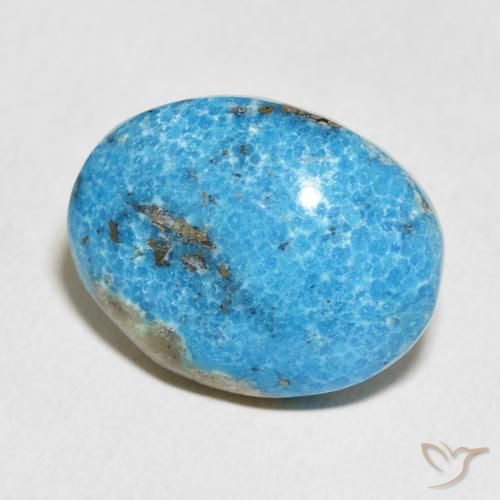 Turchese Blu verdastro naturale da 20.57 ct, Ovale, Opaco